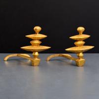 Pair of Andirons, Manner of Alberto Giacometti - Sold for $12,500 on 05-15-2021 (Lot 167).jpg